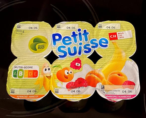 Petit Suisse (Bio), Aprikose, Banane, Himbeere | Hochgeladen von: Lakshmi