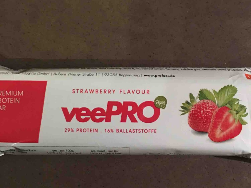 veePRO Erdbeere, Veganer Proteinriegel von kontakt395 | Hochgeladen von: kontakt395
