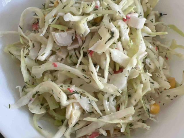 Spitzkohlsalat mit Surimi, mit Mayonnaise von Xenia1504 | Hochgeladen von: Xenia1504