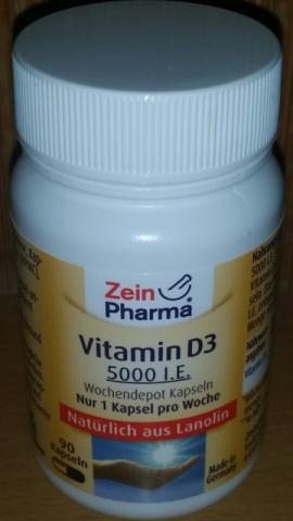 Vitamin D3, 1 Kapsel = 5000 I.E. | Hochgeladen von: earthling84