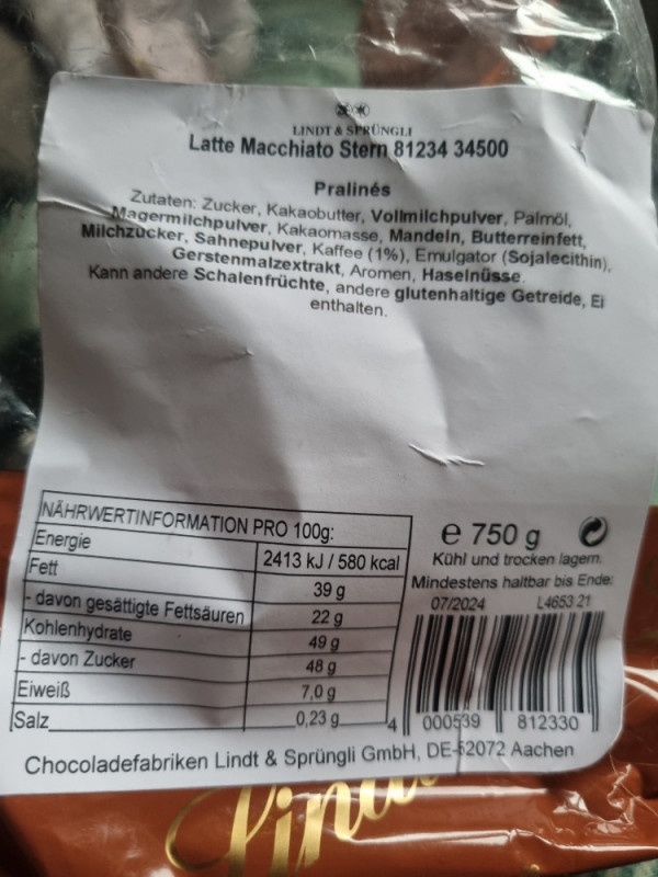 Latte Macchiato Stern Praline von marina5376 | Hochgeladen von: marina5376