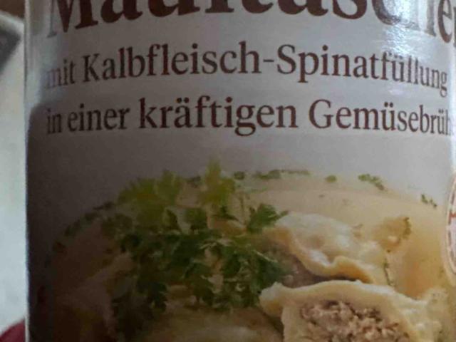 Schwäbische Maultaschen, mit Kalbfleisch-Spinatfüllung in einer  | Hochgeladen von: Radbaron