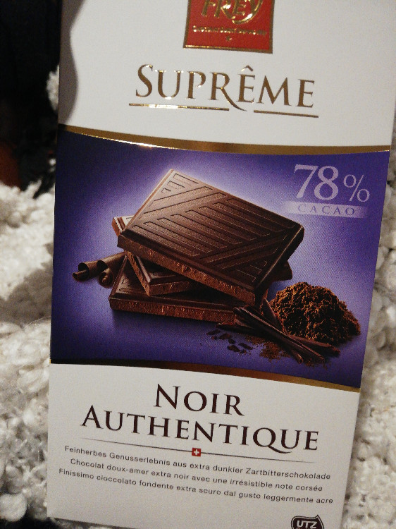 Noir Authentique Schokolade 78%, Extra dunkle Zartbitterschokola | Hochgeladen von: mischmisch