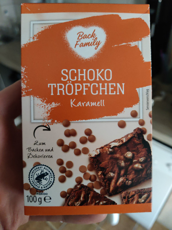 Back Family, Schoko Tröpfchen, Karamell Kalorien - Neue Produkte - Fddb