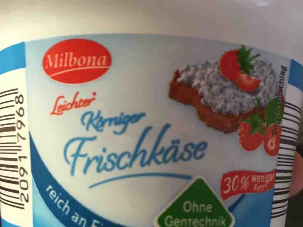 Milbona Leichter Korniger Frischkase Kalorien Frischkase Fddb