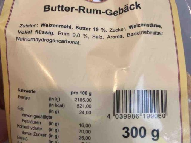 Butter Rum Gebäck, Rum 0,8 % von BlizZzord | Hochgeladen von: BlizZzord