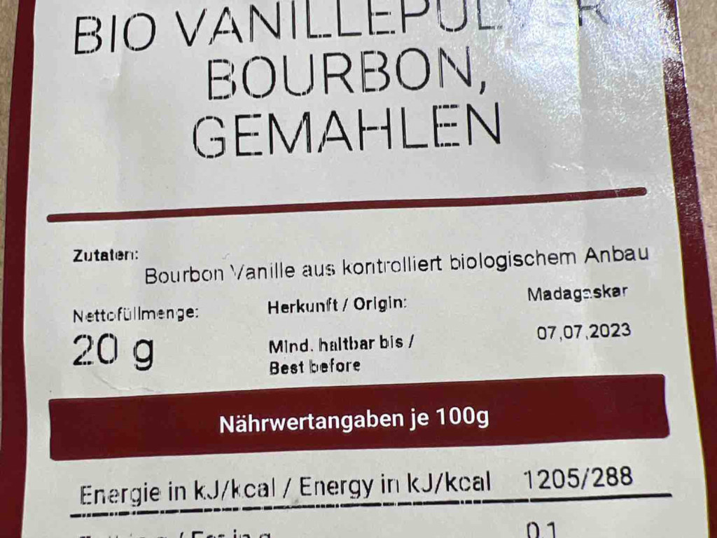 Vanillepulver Bourbon  Bio, gemahlen von SakuraN | Hochgeladen von: SakuraN