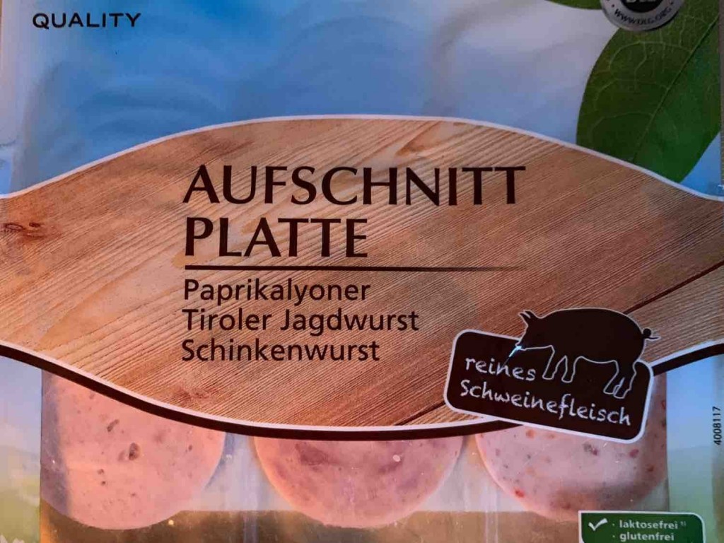Aufschnitt Platte , Paprikalyoner, Tiroler Jagdwurst; Schinkenwu | Hochgeladen von: slotti