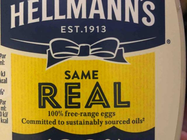 Hellmann’s real mayonais, 100% free range eggs by Aatje | Uploaded by: Aatje