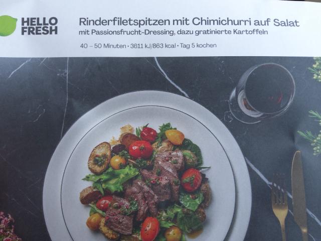 Rinderfiletspitzen mit Chimichurri auf Salat von Xeledia | Hochgeladen von: Xeledia