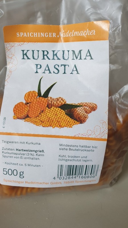 Kurkuma Pasta, Eierteigware mit Kurkuma Gewürz von Bussard | Hochgeladen von: Bussard