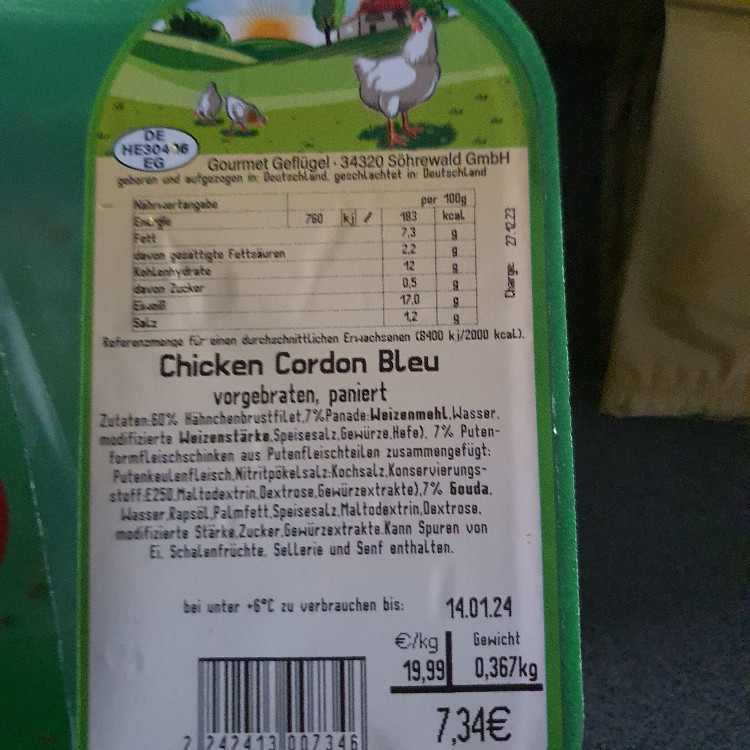 Chicken Cordon Blei, vorgebraten paniert von yadfatah521 | Hochgeladen von: yadfatah521