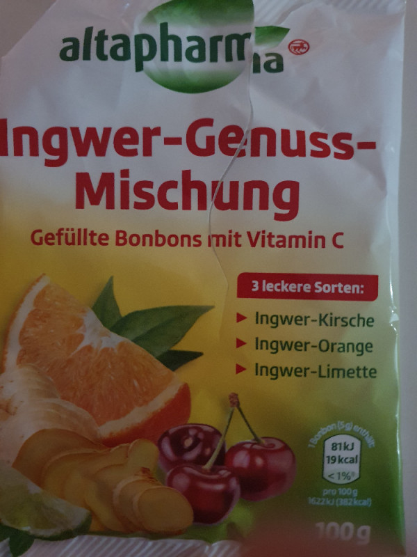 Ingwer-Genuss-Mischung, Gefüllte Bonbons mit Vitamin C von Bosse | Hochgeladen von: Bosselmann