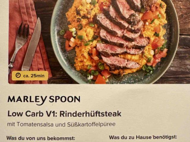 Marley Spoon Rinderhüftsteak, mit Tomatensalsa und Süsskartoffel | Hochgeladen von: mcgn