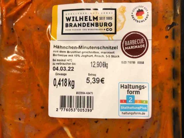 Hähnchen Minutenschnitzel, Barbecue von justus0310 | Hochgeladen von: justus0310