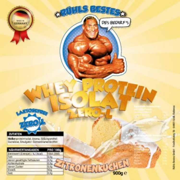 Whey Protein Isolat Zero-L (Zitronenkuchen) von Nubysan | Hochgeladen von: Nubysan