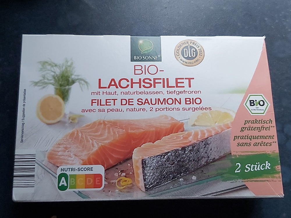 Bio-Lachsfilet, mit Haut, naturbelassen, tiefgefroren von C-H | Hochgeladen von: C-H