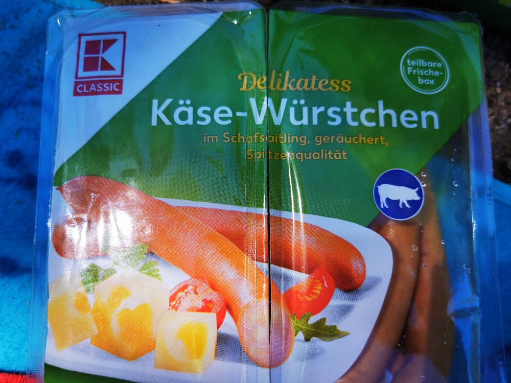 Delikatess Käse-Würstchen, im Schafsaitling, geräuchert von spee | Hochgeladen von: speedysteven221