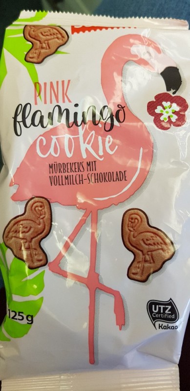 Pink Flamingo Cookies, Mürbekeks mit Zartbitter-Schokolade von J | Hochgeladen von: Jane.Doe