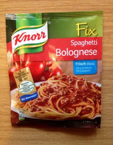 Knorr Fix für Spaghetti Bolognese | Hochgeladen von: xmellixx