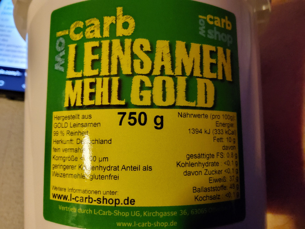 Leinsamenmehl  Gold - Eimer von Bellalady | Hochgeladen von: Bellalady