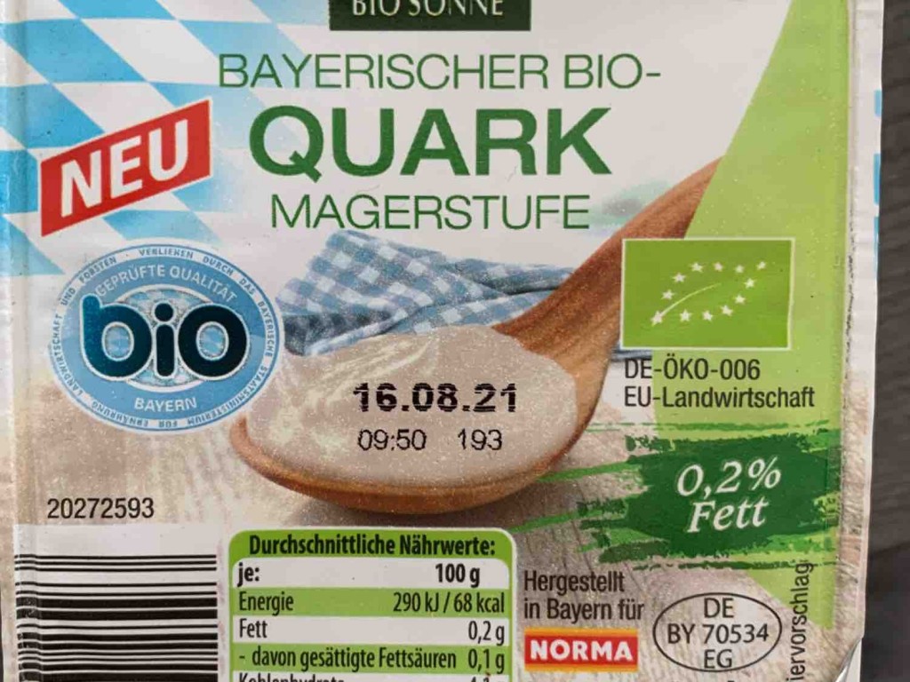 Bayrischer  Bio-Quark Magerstufe von Zosin | Hochgeladen von: Zosin