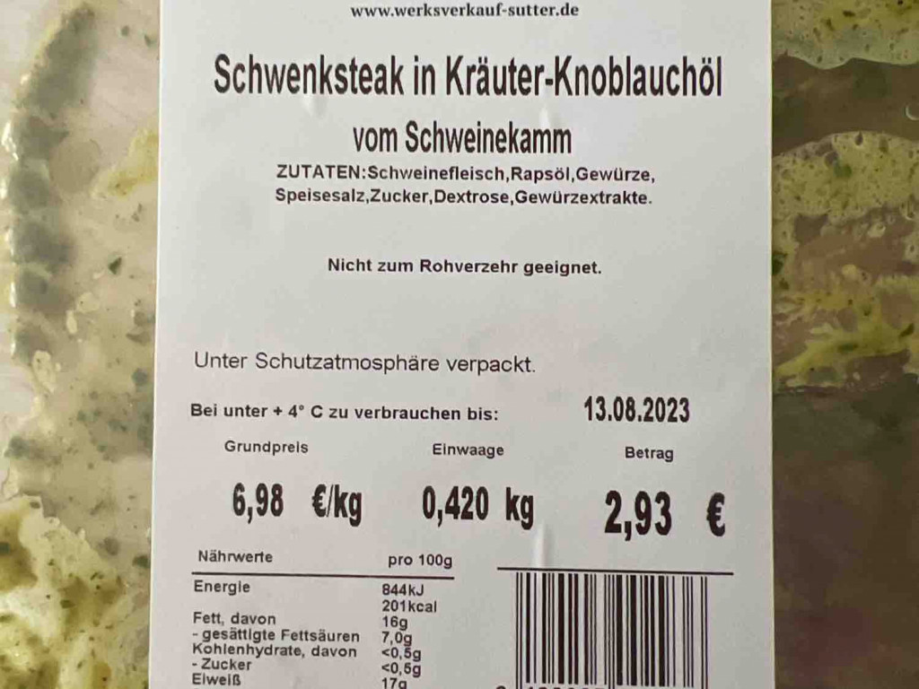 Schwenksteak mit Kräuter-Knoblauch von semperfi777 | Hochgeladen von: semperfi777