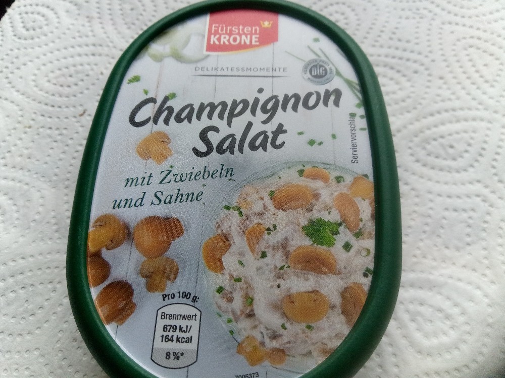 Champignon Salat, mit Zwiebeln und Sahne von KunoD | Hochgeladen von: KunoD
