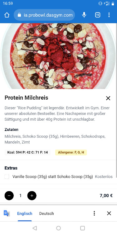 Protein Milchreis ProBowl von Paul.fit | Hochgeladen von: Paul.fit