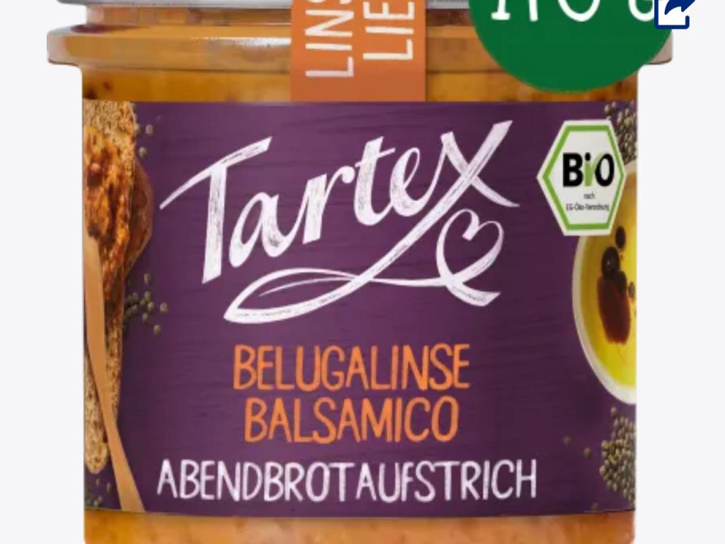 Tartex Brotaufstrich Belugalinse Balsamico von Monilicious | Hochgeladen von: Monilicious