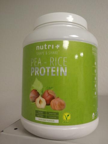 Nutri-Plus Shape & Shake Erbsen-Reisprotein , Haselnuss von  | Hochgeladen von: JPH