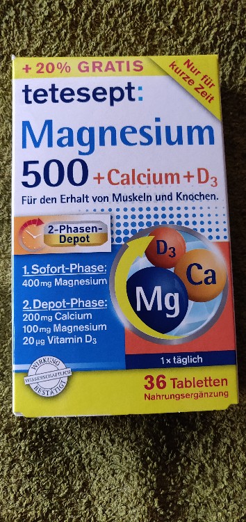 Magnesium 500  + Calcium + D3 von MADmanOne | Hochgeladen von: MADmanOne