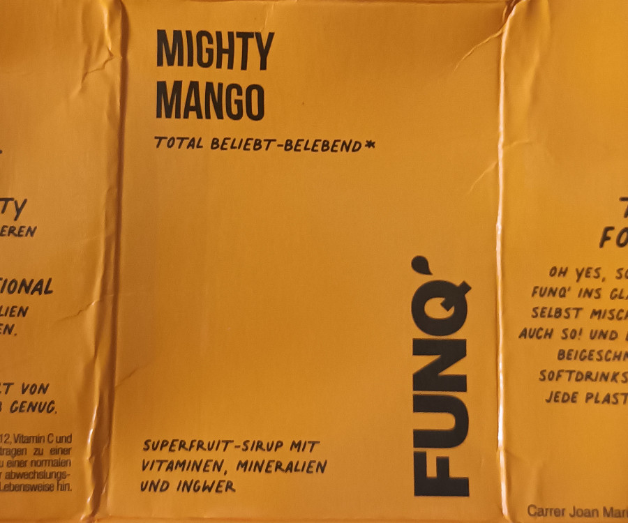 FUNQ Mighty Mango, (fertiges Getränk, Verhältnis 1:6 mit Wasser) | Hochgeladen von: eve369