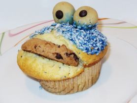 # Hingucker: Krümelmonster Muffin | Hochgeladen von: Pinkzessin