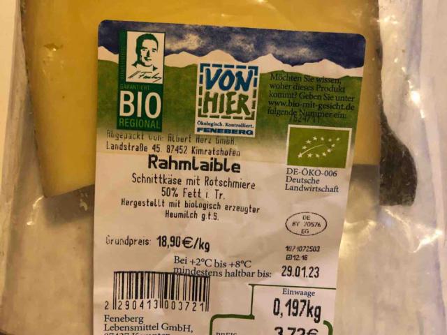 Rahmlaible Schnittkäse, 50% Fett  i. Tr. von kirschbaumlisl | Hochgeladen von: kirschbaumlisl