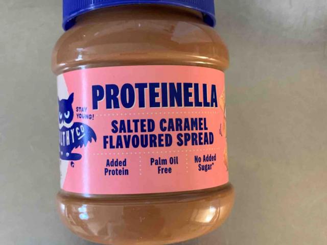 Proteinella, salted caramel flavored spread by Lunacqua | Uploaded by: Lunacqua