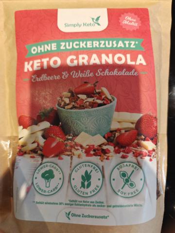 Keto Granola, Erdbeere & Weisse Schokolade by cannabold | Uploaded by: cannabold