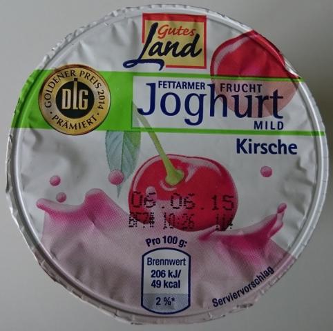 Gutes Land fettarmer Joghurt Mild, Kirsche | Hochgeladen von: feTch
