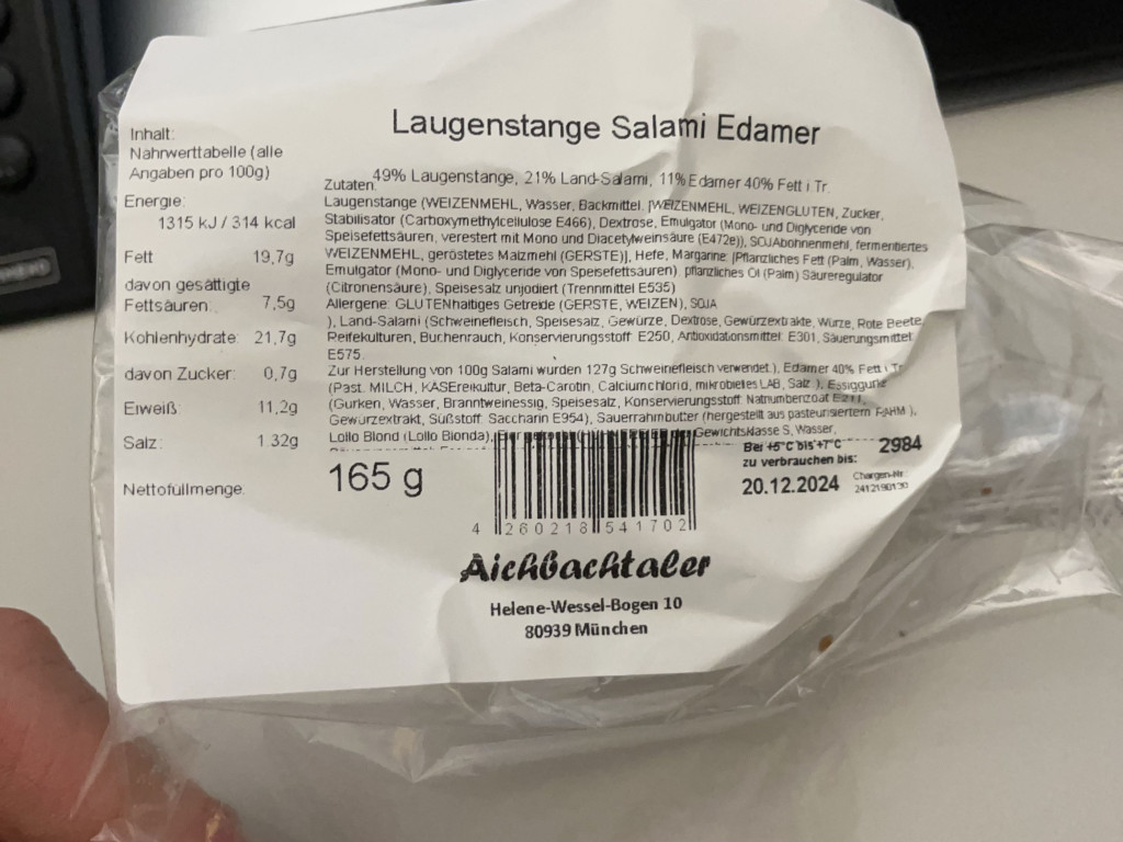 Laugenstange Salami Edamer von pqtrickx | Hochgeladen von: pqtrickx