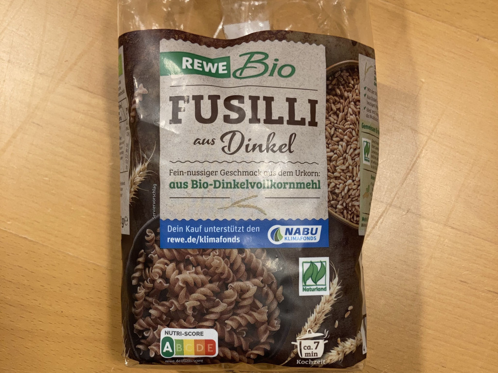 Fusilli aus Dinkel, Dinkelvollkornmehl von Kermue | Hochgeladen von: Kermue