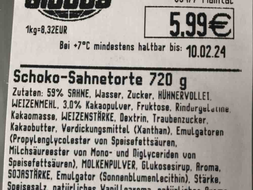 Schoko Sahnetorte, 720 g von BSel | Hochgeladen von: BSel