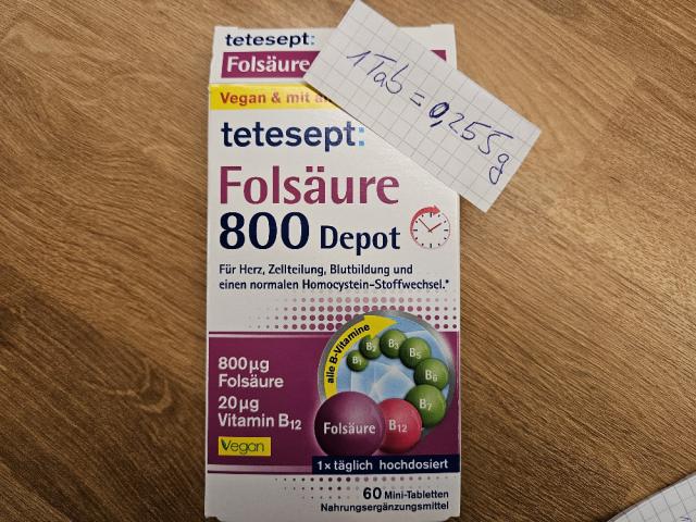 Folsäure 800 Depot, Mit allen B Vitaminen von Scouthelper | Hochgeladen von: Scouthelper