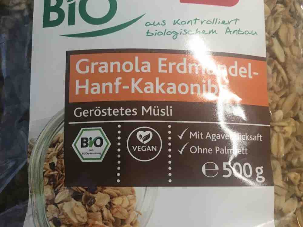 Geröstetes Bio Müsli mit Erdmandel, Hanf und Kakaonibs von Haesi | Hochgeladen von: Haesi