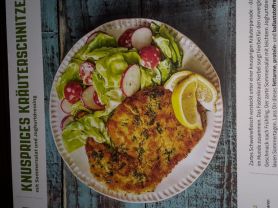 Knuspriges Kräuterschnitzel mit Sommersalat und Joghurtdress | Hochgeladen von: Michael175