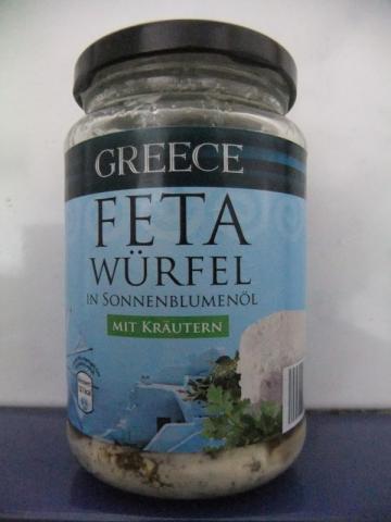 Greece Feta Würfel mit Kräutern, in Sonnenblumenöl | Hochgeladen von: AnnaJoy