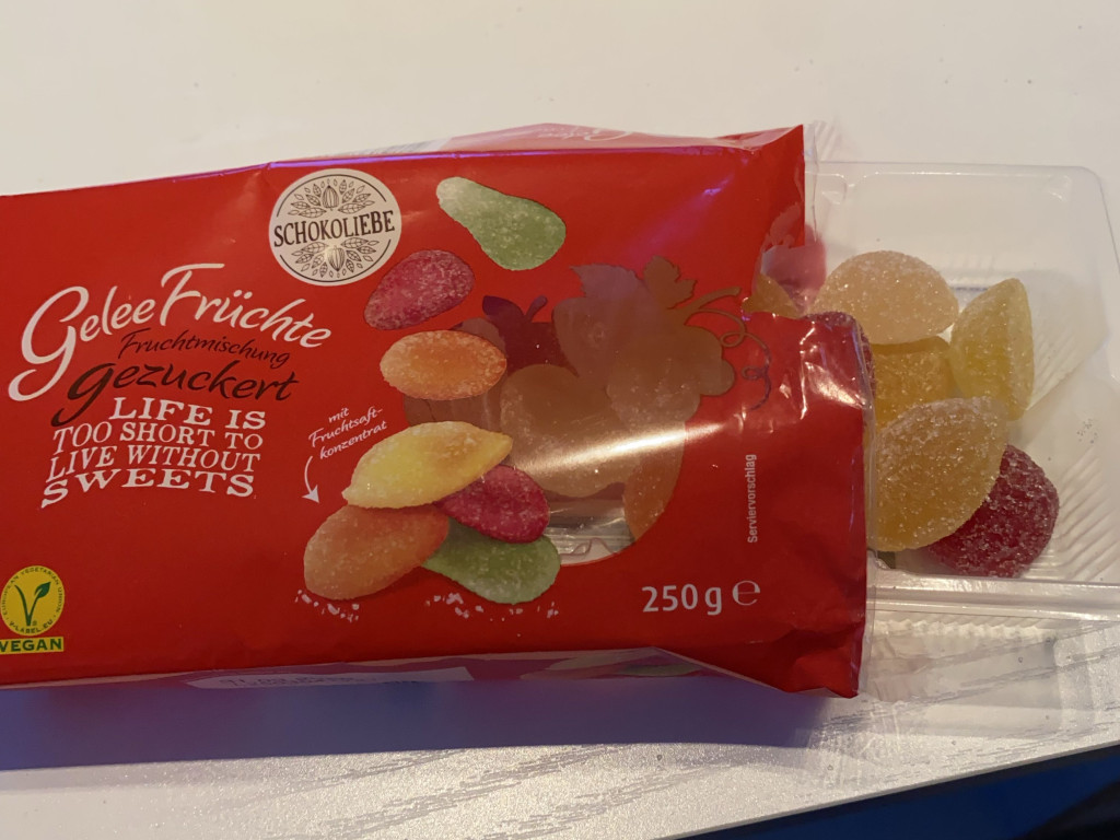 Geleefrüchte, 338kcal/100g von Hillle | Hochgeladen von: Hillle Geleefrüchte, 338kcal/100g von Hillle | Hochgeladen von: Hillle