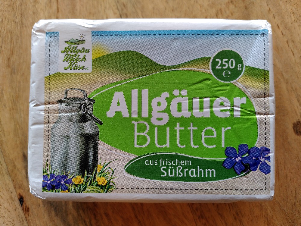 Allgäu Milch Käse, Allgäuer Butter Süßrahm Kalorien - Butter - Fddb