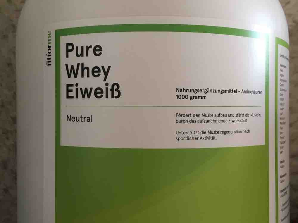 FitForMe Mein Pure Whey Protein  von yvonneernst336 | Hochgeladen von: yvonneernst336