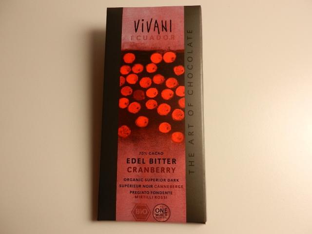 Vivani Edel Bitter 70 % Cacao, Cranberry | Hochgeladen von: maeuseturm