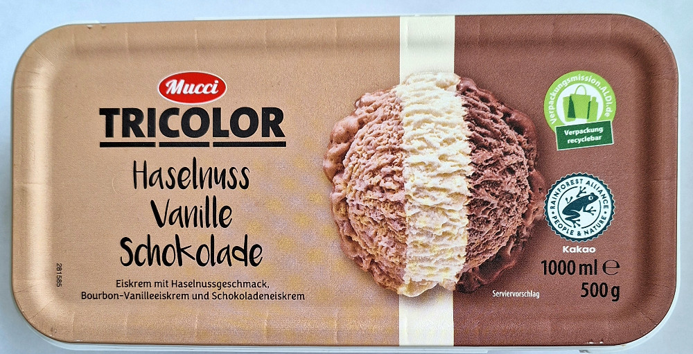 Tricolor Haselnuss, Schokolade, Vanille von Extal | Hochgeladen von: Extal